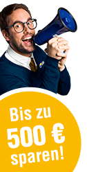 bis zu 500 Euro Gutschein