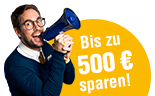 bis zu 500 Euro Gutschein